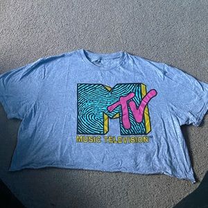 MTV cropped graphic tee